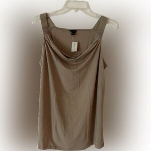 NWT Ann Taylor Women's Tan Tank Top - size M!